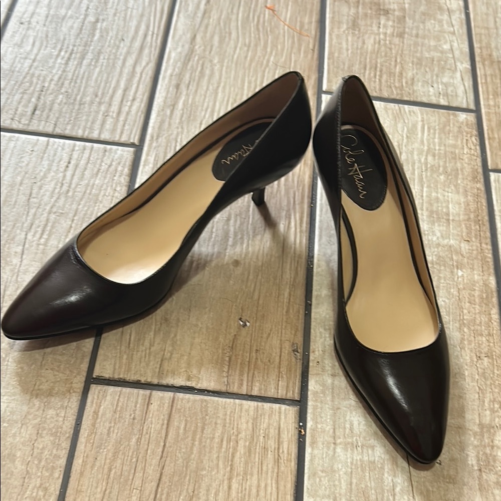 Brown Leather Pumps